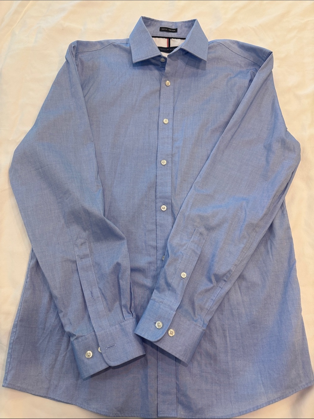 Tommy Hilfiger Light Blue Button-Up Dress Shirt